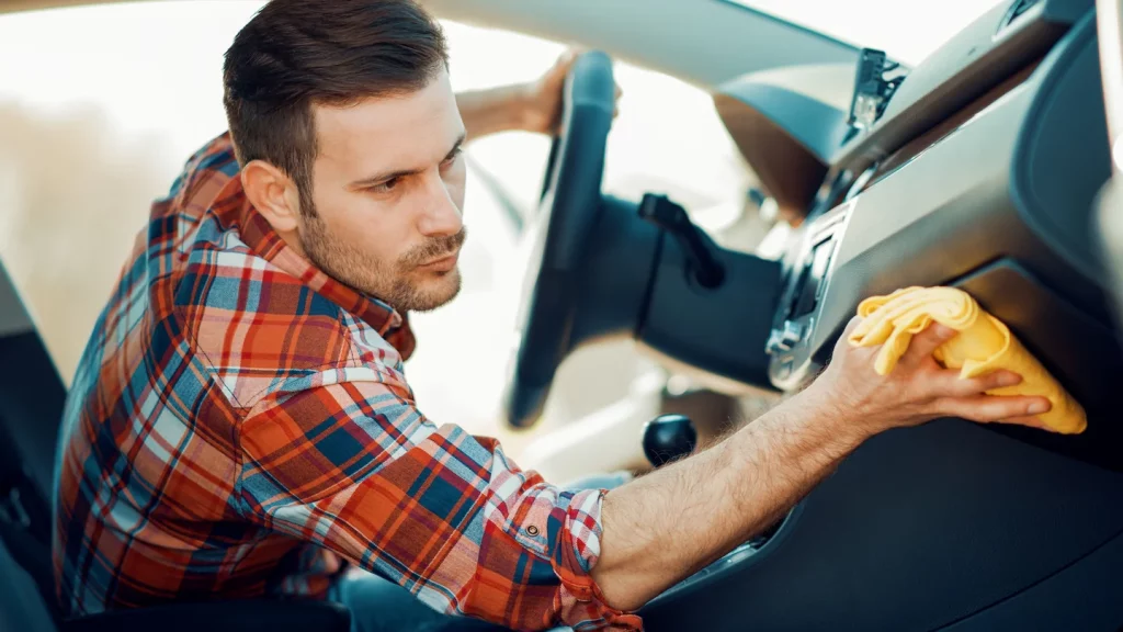 Interior Cleaning of a Car