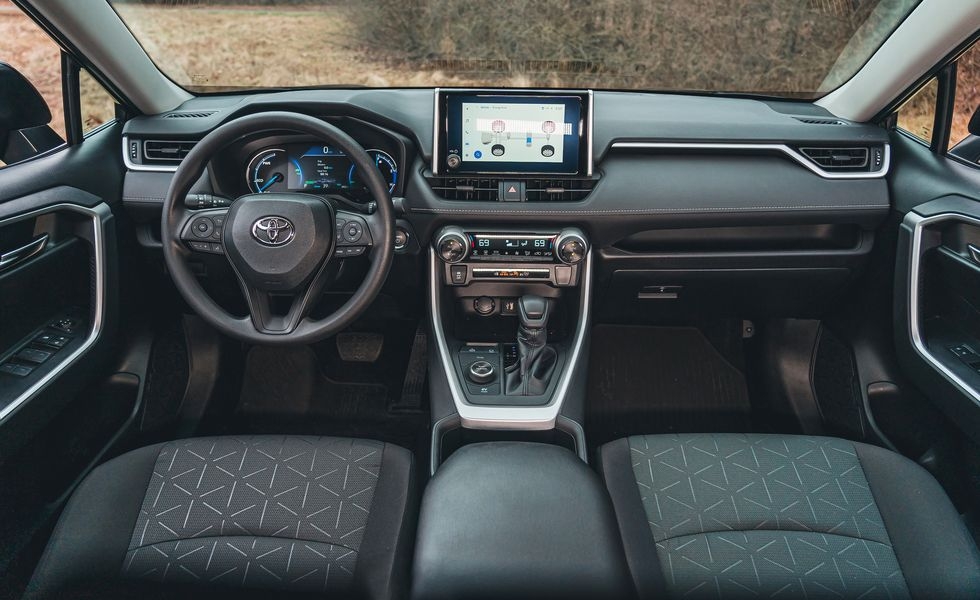 Interior of RAV4 Hybrid 2023 - Fuel efficient SUVs